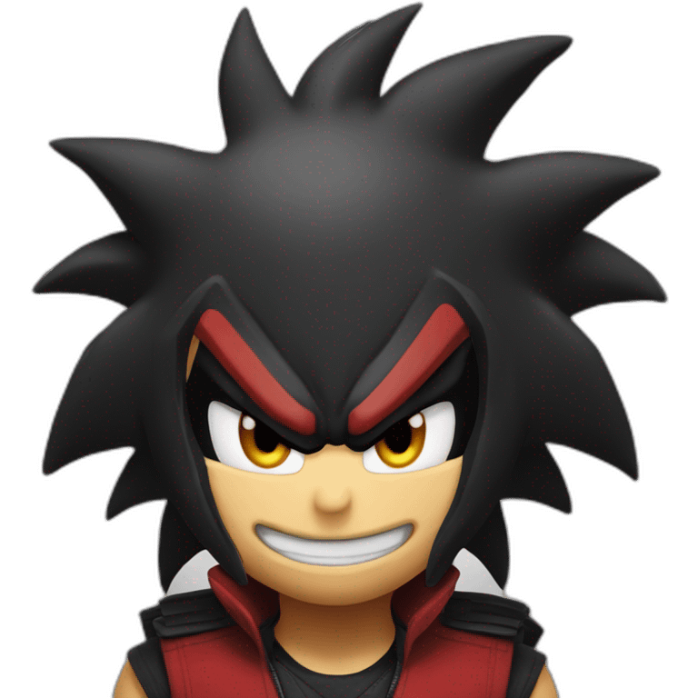 Shadow the hedgehog’s face emoji