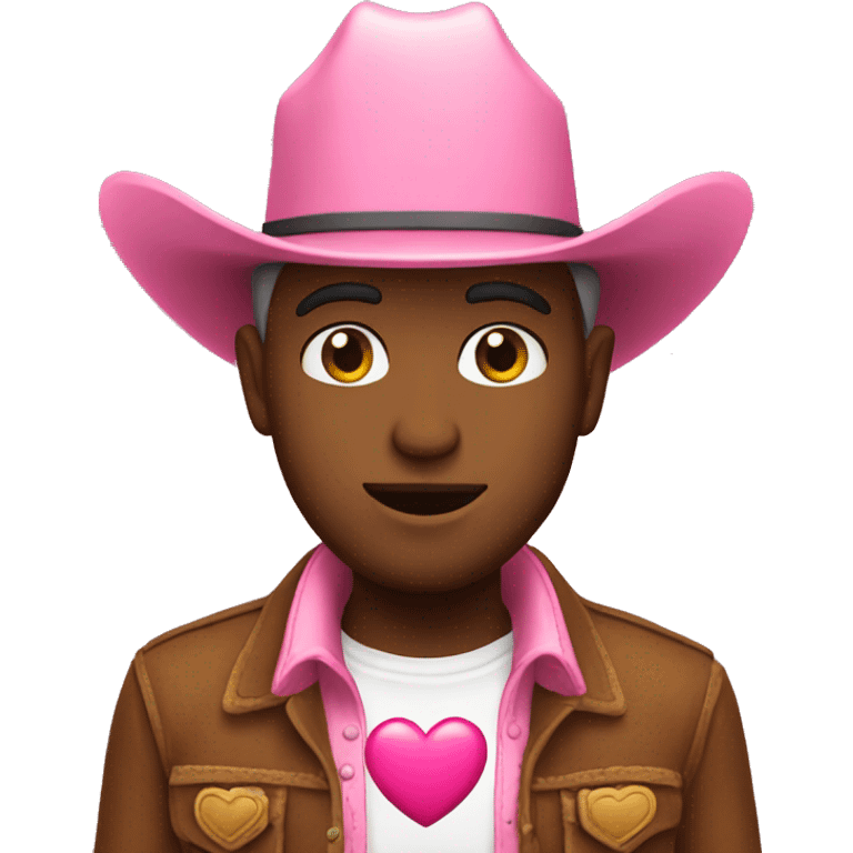 cowboy pink heart  emoji