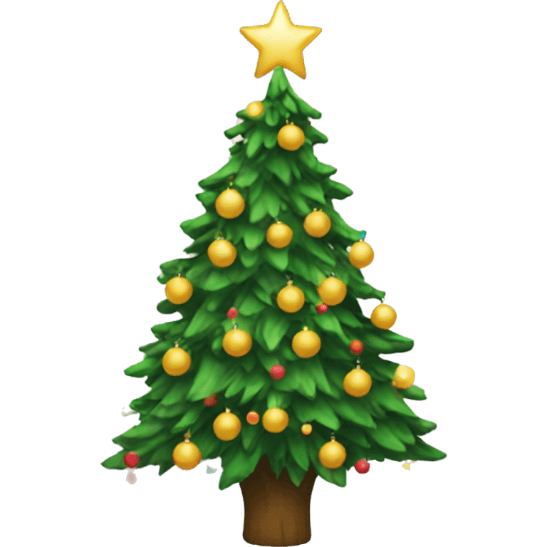 Aesthetic Christmas tree emoji