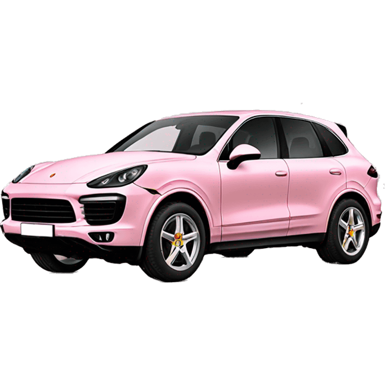 Light pink Porsche cayenne  emoji