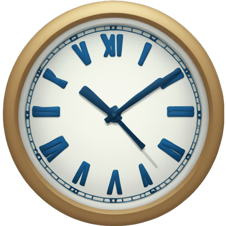 blue clock emoji