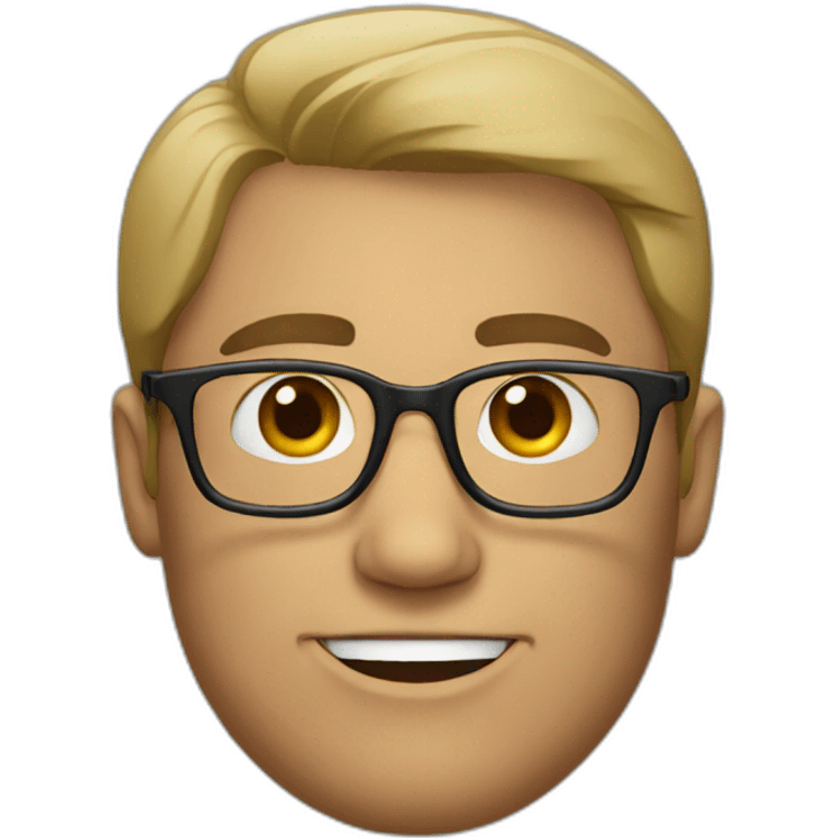 Man with glasses emoji