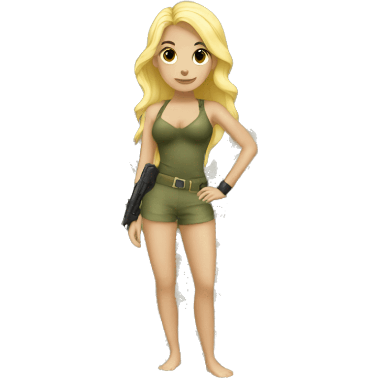 A mermaid in the army  emoji