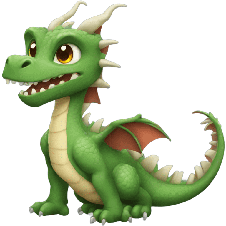 tabaluga dragon cute emoji