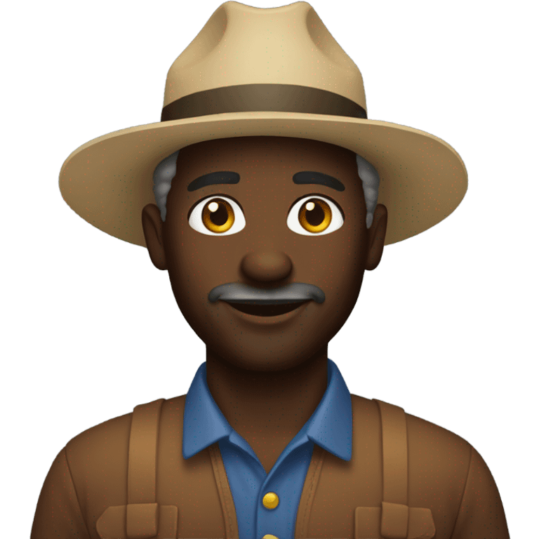 Black farmer emoji