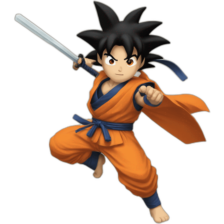 Hidden leaf ninja goku emoji