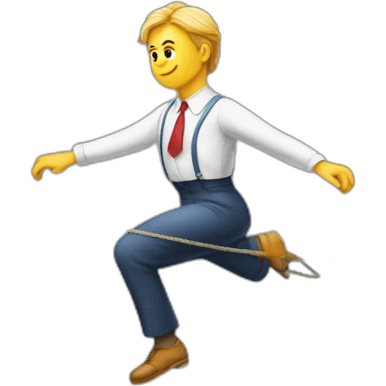 Political tightrope walker emoji