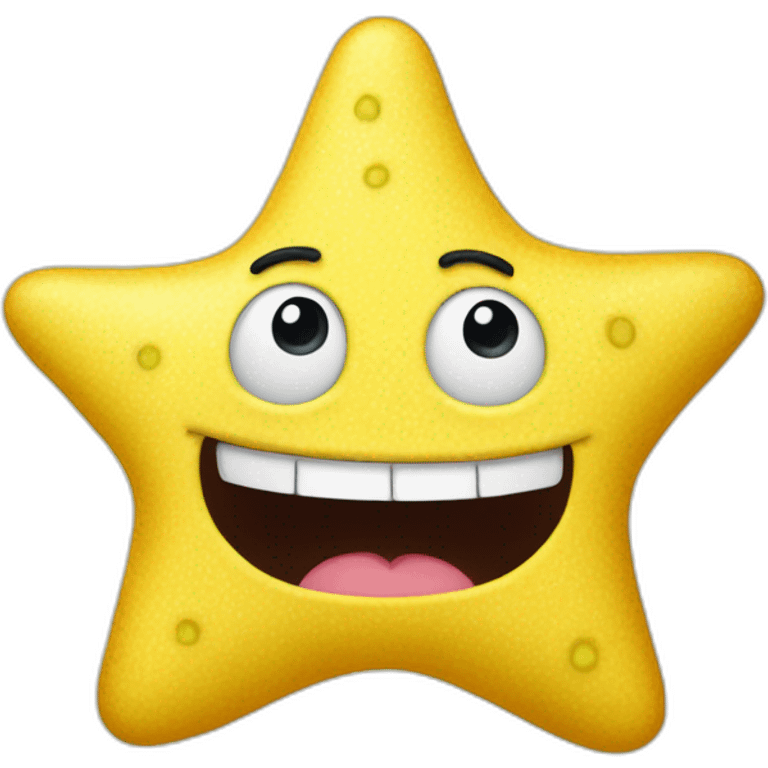 patrick star but yellow emoji