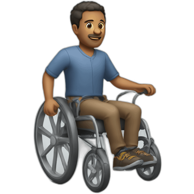 Man with wheels emoji