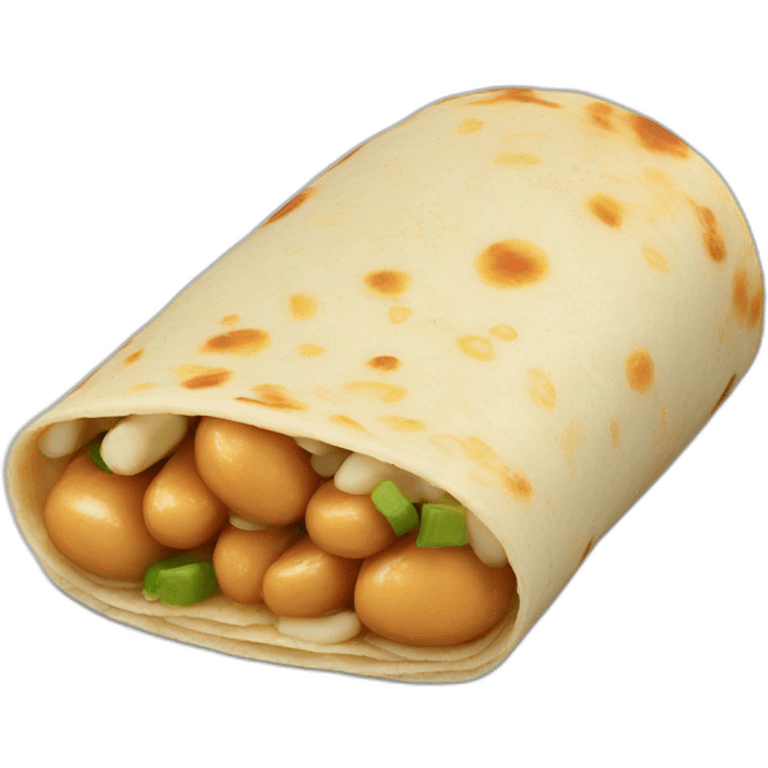 cheesy bean and rice burrito emoji