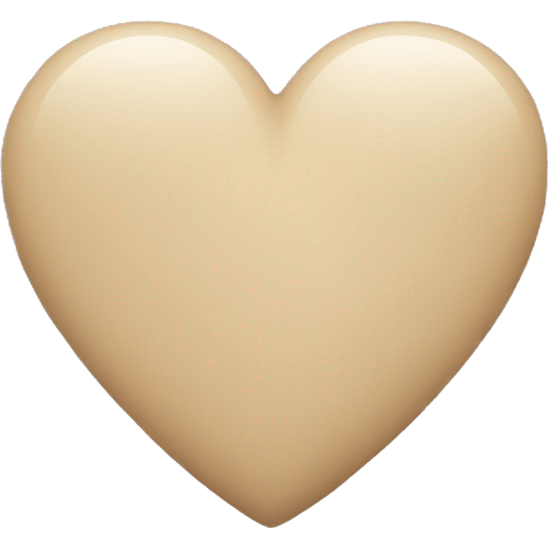 Beige heart  emoji