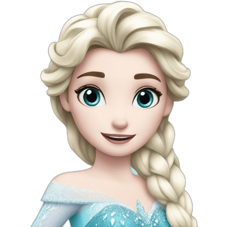 elsa from frozen emoji