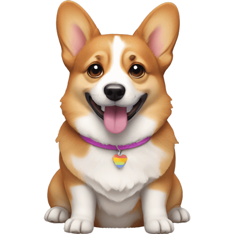 LGBTQ dog Corgi emoji