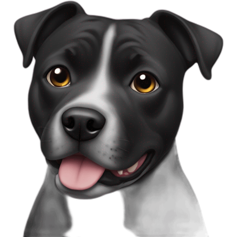 Staffie noire emoji