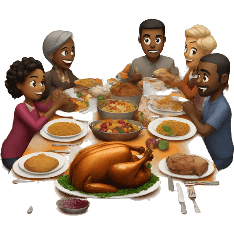 Thanksgiving dinner emoji