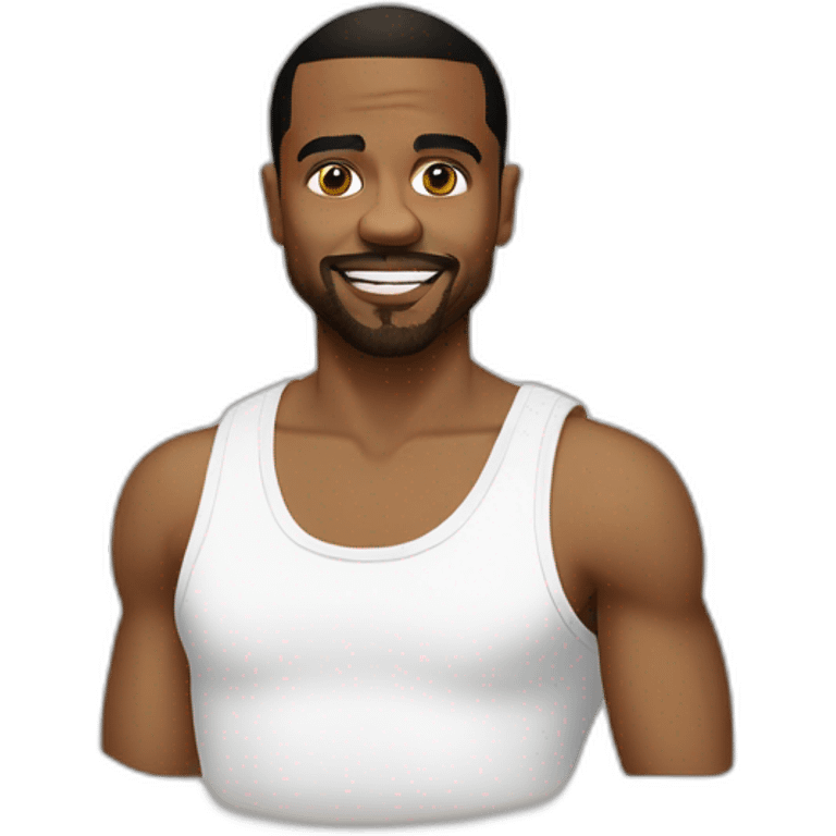 lil Duval, white tank top emoji