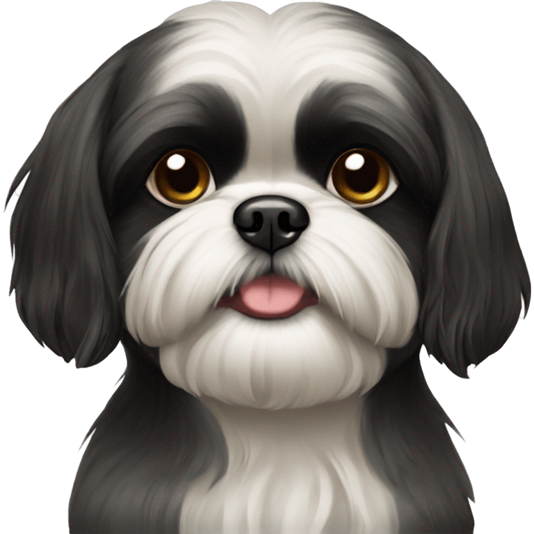 Black shihtzu emoji