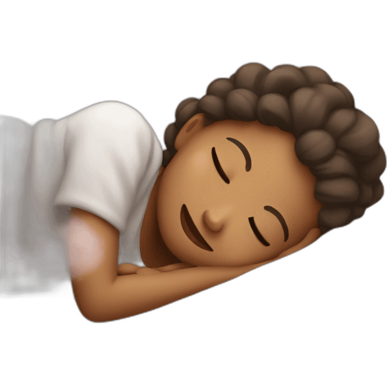 Happy girl sleeping emoji