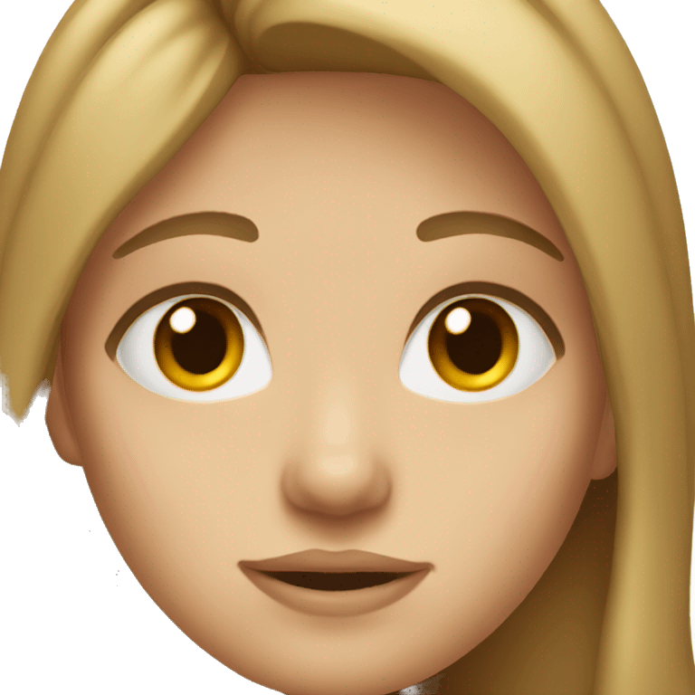 girl with brown eyes and dark blonde hair emoji whatsapp  emoji