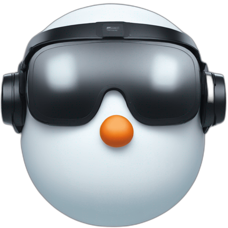 snowman in vr headset emoji