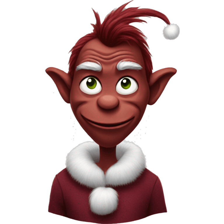 maroon grinch emoji