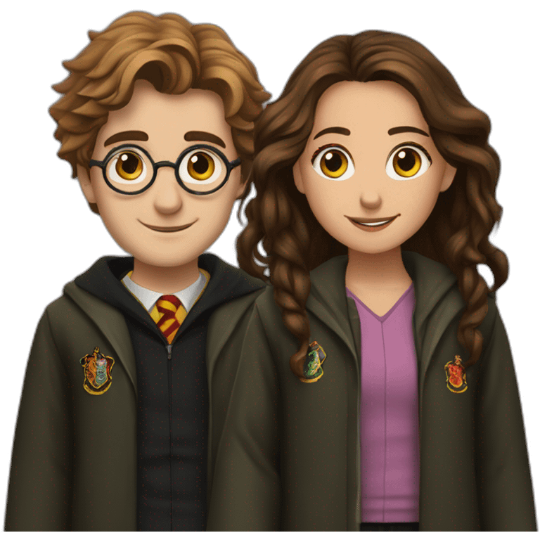 Harry Potter  and hermion  emoji