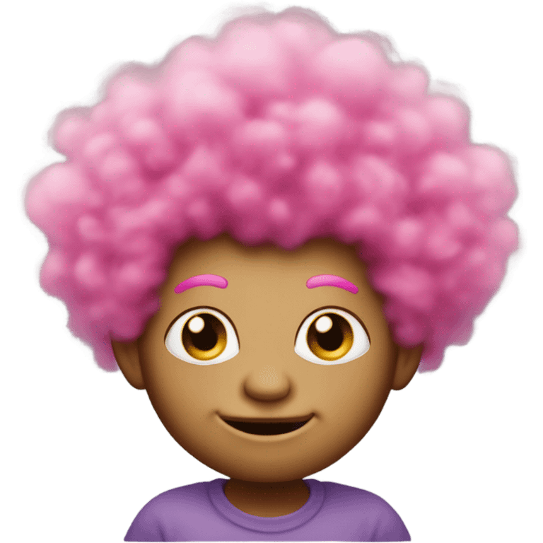 Trolls pink big hair emoji