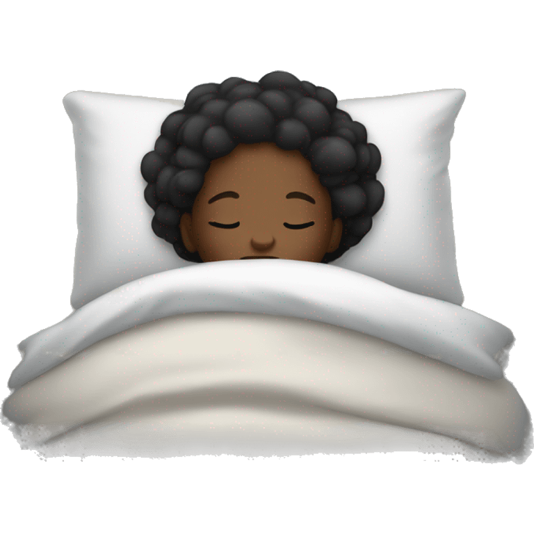 Black girl sleeping emoji