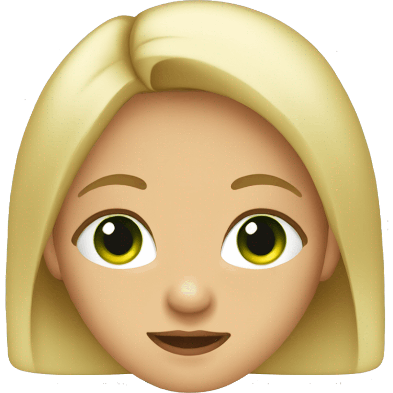 Rubia de ojos verdes emoji