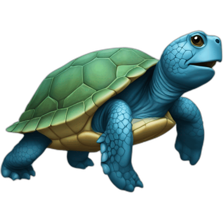 Tortue bleu emoji