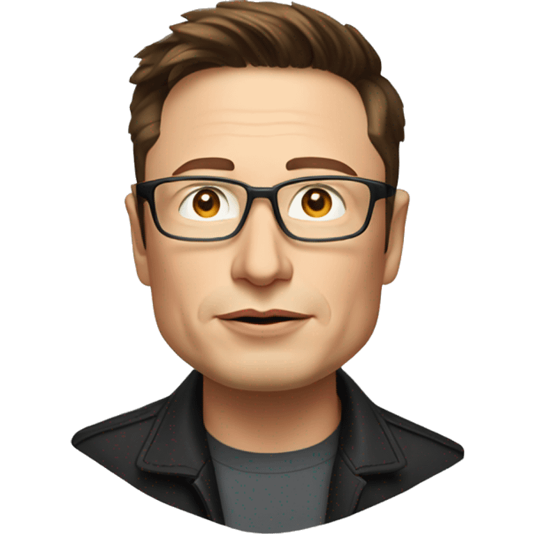 elon musk wearing glass emoji