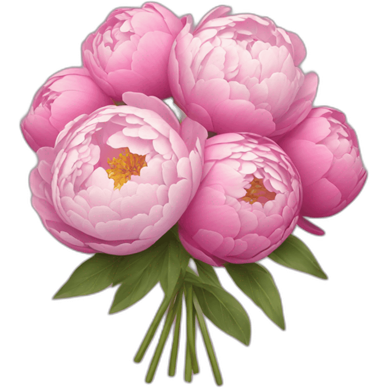 Peony bouquet emoji