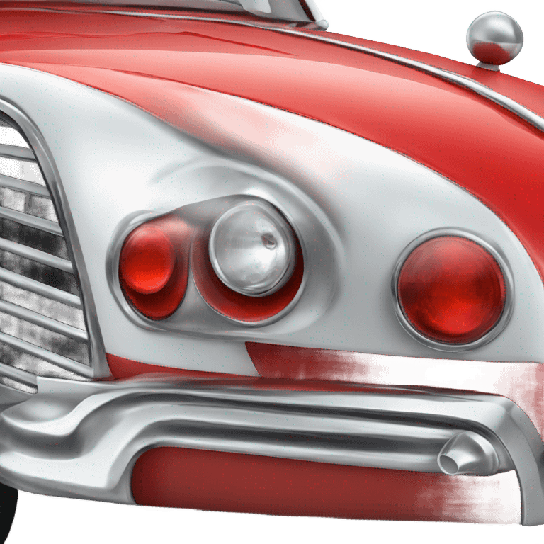 red vintage russian car emoji