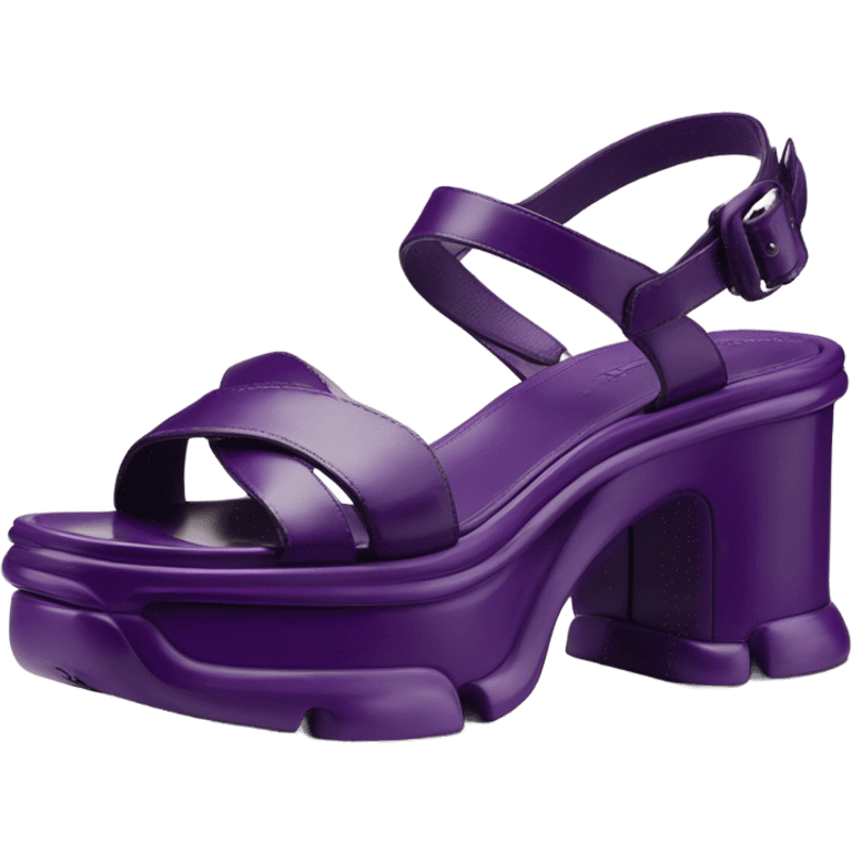 Platform Prada sandal purple emoji