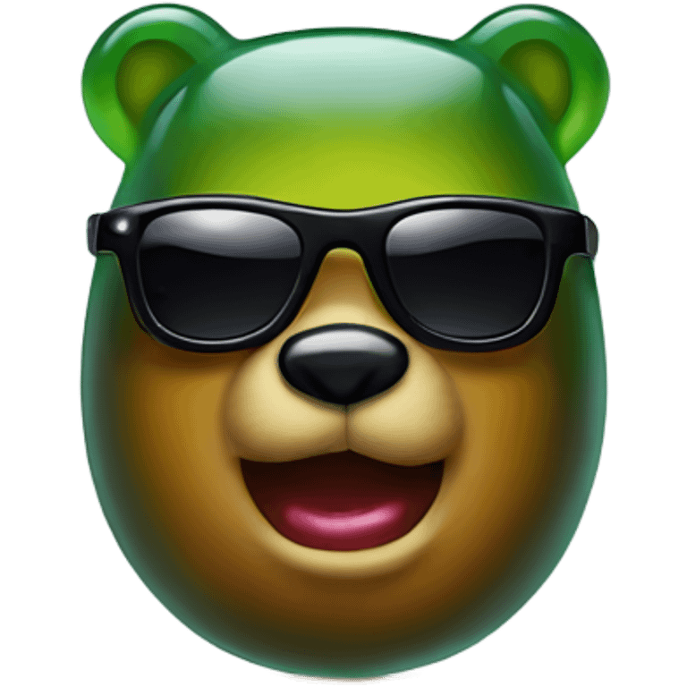 gummy bear with sunglasses  emoji