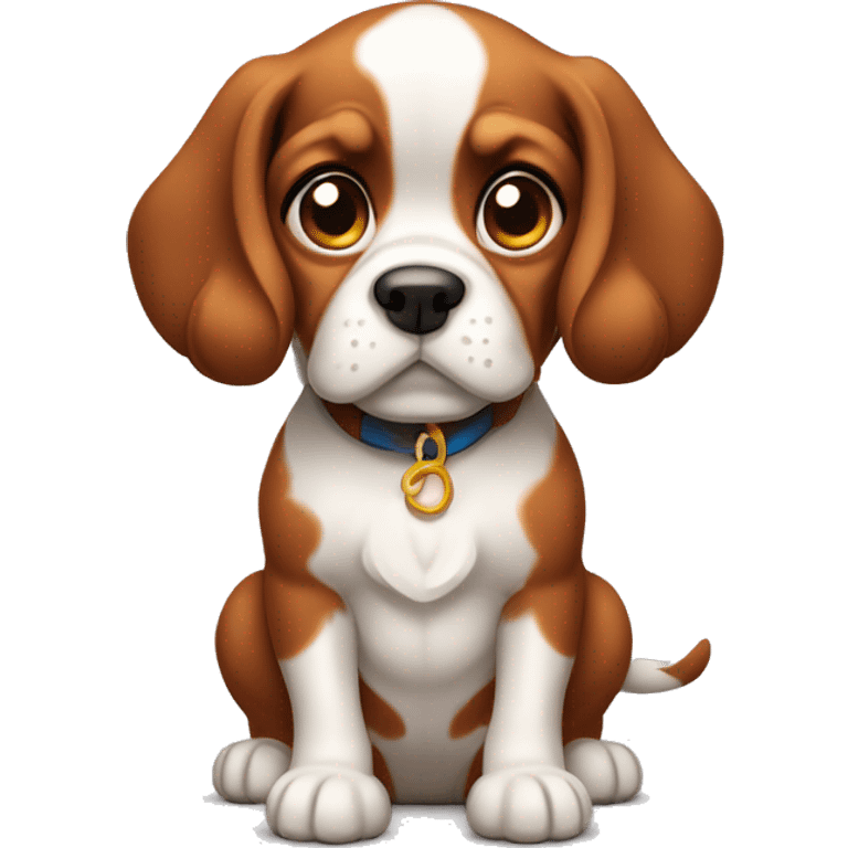 shrugging cavalier puppy emoji