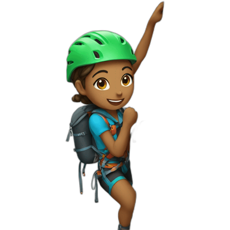 Climb girl emoji