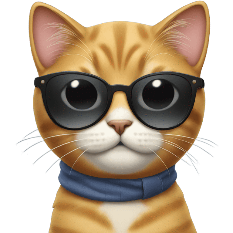 Cat with sunglasses emoji