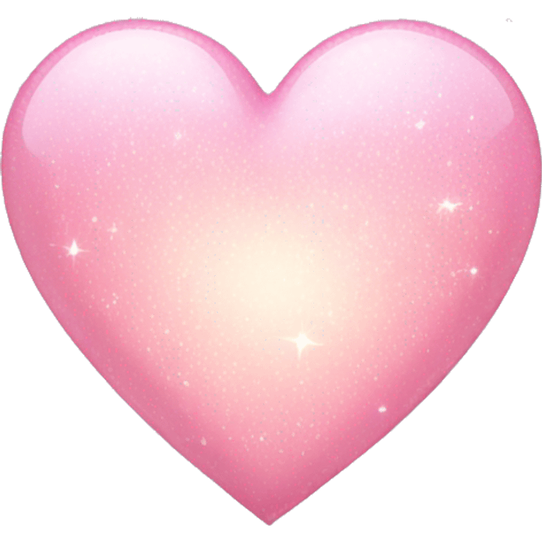 Light pink heart with sparkles  emoji