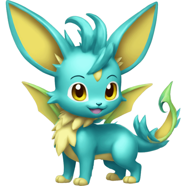 Shiny-Eeveelution-Cute-Dragon-Pokémon-fusion full body emoji