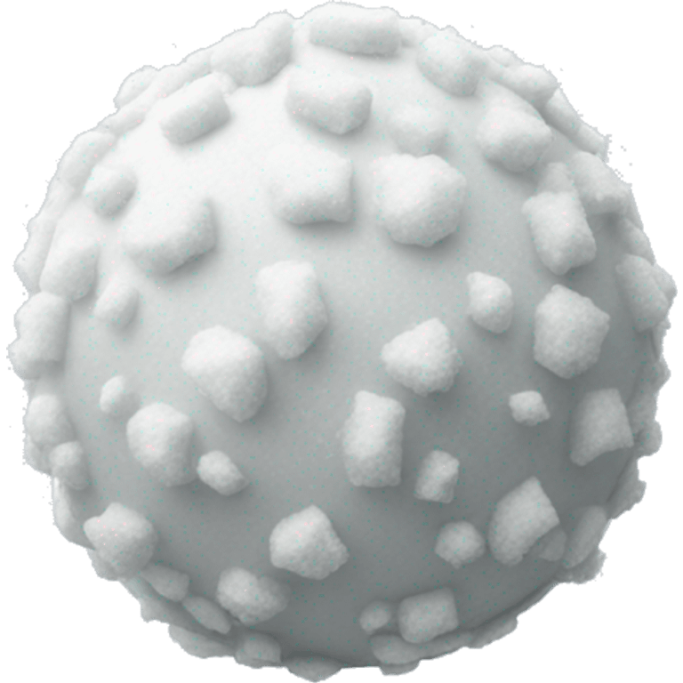 Ball made of snow  emoji