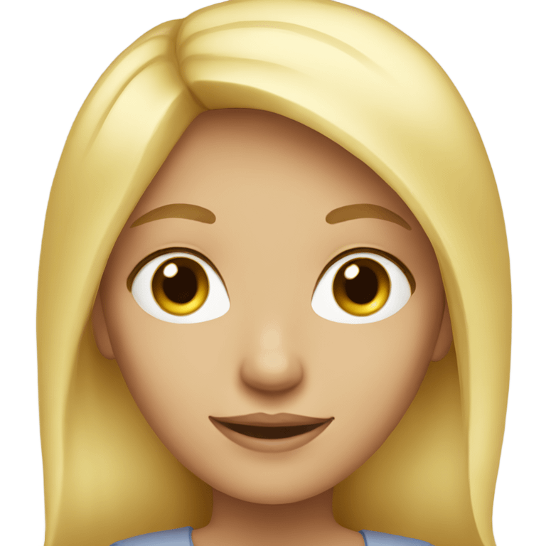 blonde girl emoji