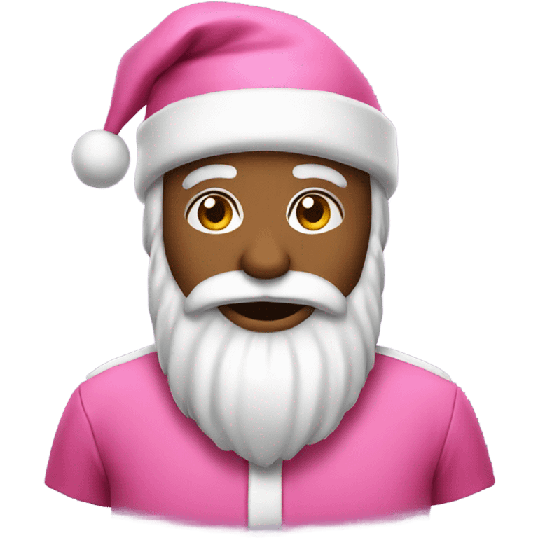 pink santa emoji