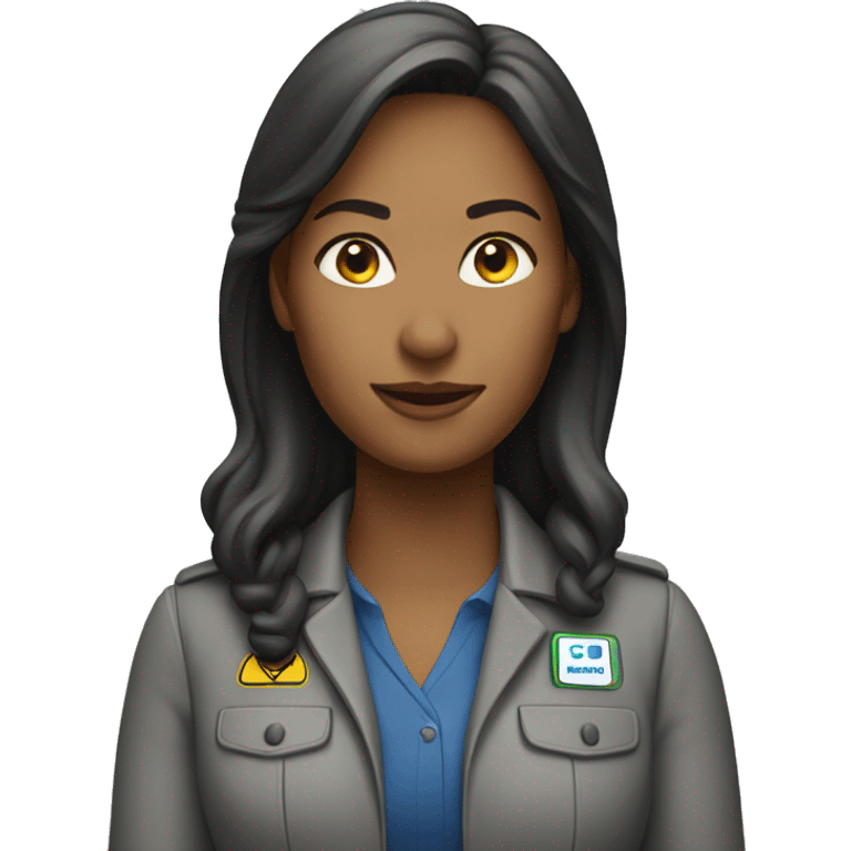 Transportation coordinator female emoji