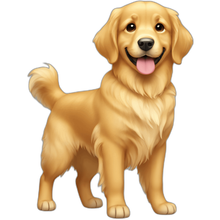 cute golden retriever emoji