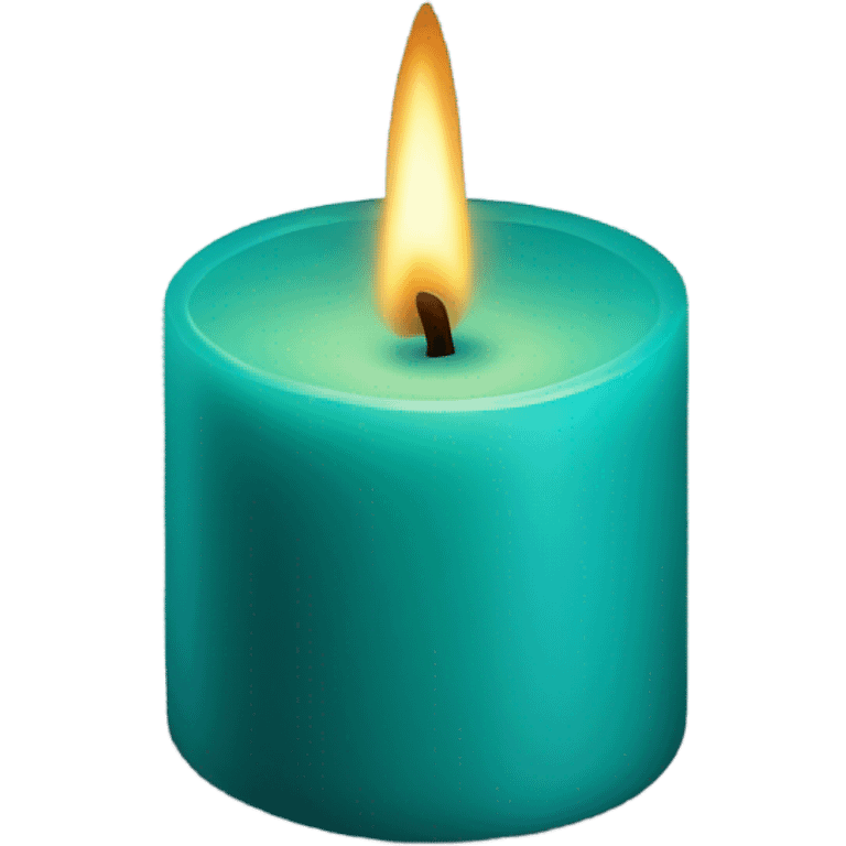 teal candle emoji