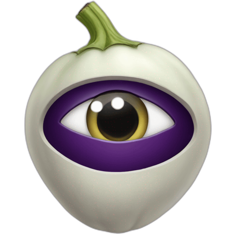 One-eye-eggplant emoji