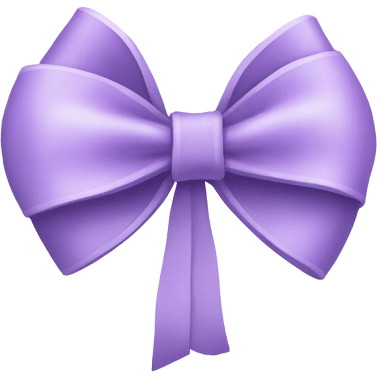 Lilac thin bow emoji