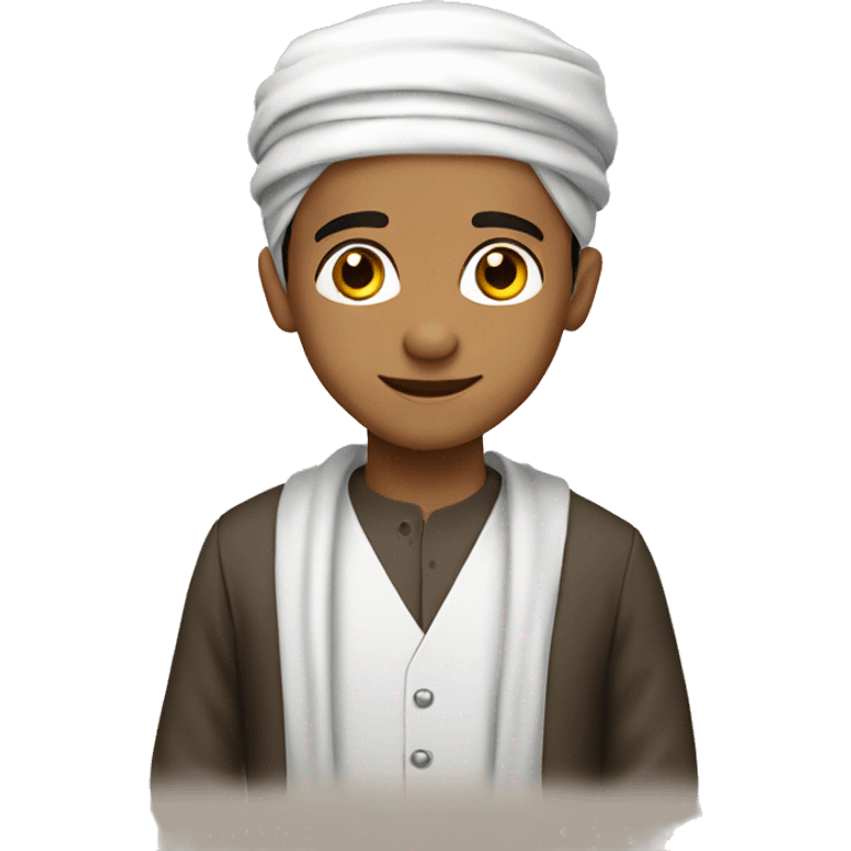 Handsome gentlemen muslim boy emoji