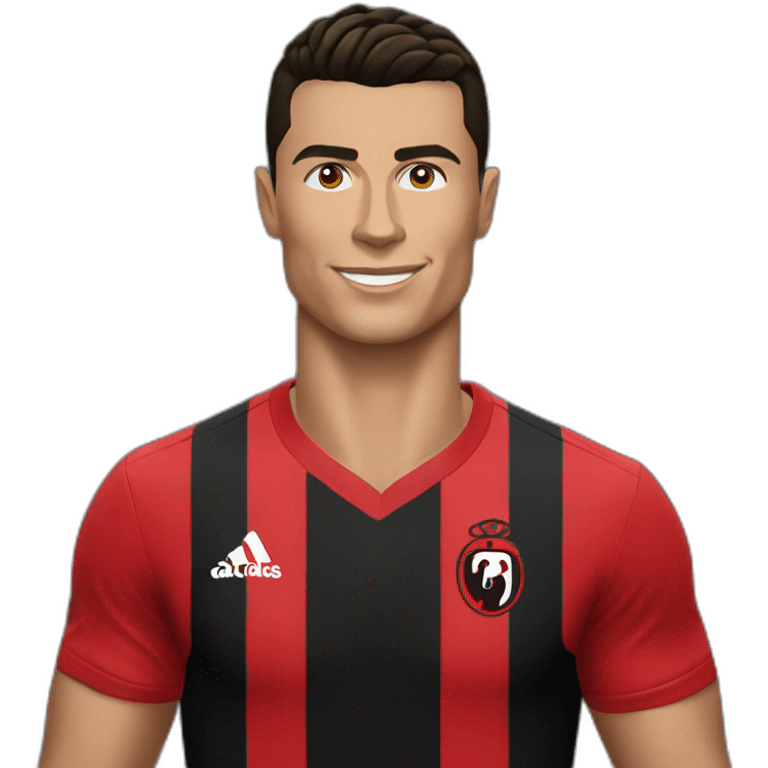 Cristiano Ronaldo with albanian t shirt emoji